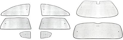 Pare Soleil Voiture pour Suzuki pour SX4 2006-2021 Voiture Pare-Brise Vitres Latérales Réflecteur UV Pare-Soleil Auto Accessoires Un Ensemble Cool Intérieur Pare-Soleil Anti-UV(2006-2012)