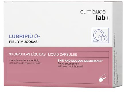 Cumlaude Lab - Lubripiù Omega 7, Complemento Piel y Mucosas, 30 Cáps