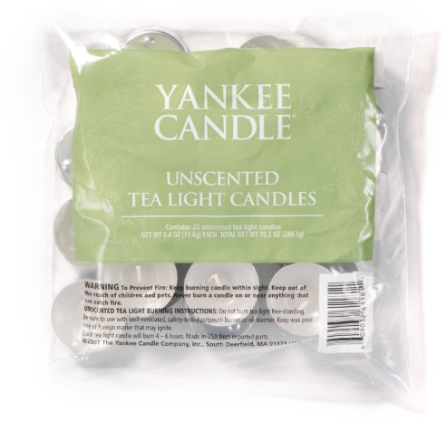 Yankee Candle tealight (Bag of 25) unscented