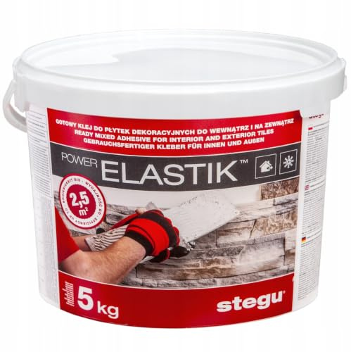 Stegu Powerelastik Colle Carrelage Résistant Gel Extérieur 5kg