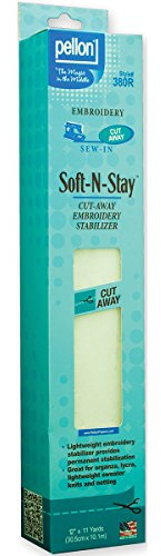 Pellon 12 x 11 m n-Stay Morbida, Ricamo e stabilizzatore