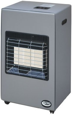 NUOVA STUFA A GAS CAMILLA 4.200L A RAGGI INFRAROSSI ANTRACITE ECM 011509