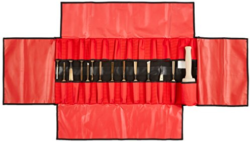 Stubai Stechbeitelsatz in Rolltasche, 15-teilig, rot, 510215