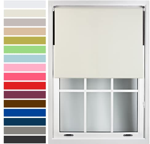 FURNISHED Maßgefertigtes Verdunklungsrollo mit Metallhalterungen Qualitäts-Thermorollladen Sanhe 120 x 165 cm