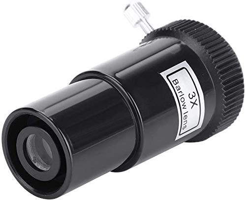 POFET 3 x astronomiskt teleskop okular barlow lins, professionellt premium 3 x förstorande barlow okular med M42 x 0,75 mm gänga för 24,5 mm astronomiskt teleskop