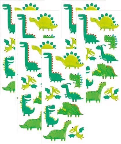 Playhouse Green Apple Scented Scratch & Sniff Sticker Sheets - Silly Dinosaurs 3 Pack