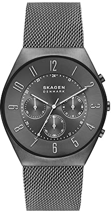 Skagen Herren Quarz-Chronograph Uhr mit Armband GRENEN CHRONOGRAPH SKW6821
