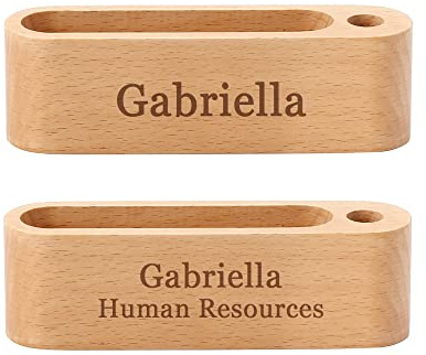 Faletony Personalisierte Visitenkartenhalter aus Holz,Visitenkarten Display Ständer Business Visitenkartenständer für Schreibtische, Bürogeschenk für Chef,Mann Papa Geburtstagsgeschenk