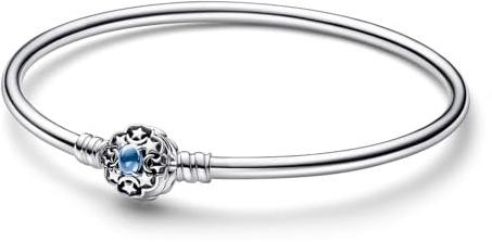 PANDORA Moments Disney Aladdin Prinzessin Jasmin Armreif aus Sterling-Silber mit künstlich hergestellte Kristallen, aus der Disney x Collection, Größe: 21, 592342C01-21