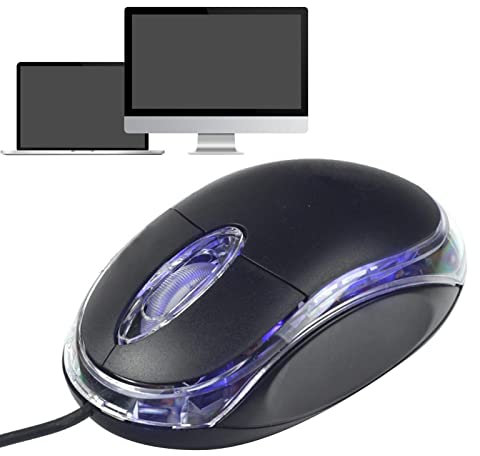 Kirdume Souris Filaire Optique | Souris de Jeu PC filaires Portables | Souris mécanique programmable de Conception Ergonomique pour Ordinateur Portable
