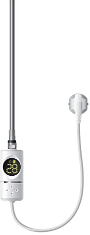 ML-Design Resistenza Elettrica LED 900 W a Immersione Asta di Riscaldamento per Calorifero Radiatore Termosifone con Termostato Controllo della Temperatura Bagno Design Moderno Bianco