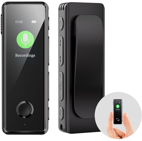 64GB Digitale Diktiergeräte, KINPEE Mini Audio Aufnahmegerät Diktiergerät Klein MP3 Ton Aufnahmegerät Audio Recorder Digital Voice Recorder Diktiergerät Sound Recorder Rekorder Diktiergerät
