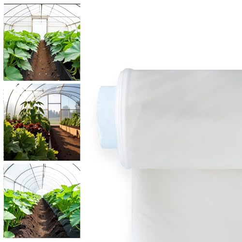 MODO AGRO Plástico Invernadero traslúcido agrícola 800 galgas 200 micras. Plástico Especial Agricultura y protección huertos Plantas Exterior Ideal para invernaderos huertas y Jardines (6X6)
