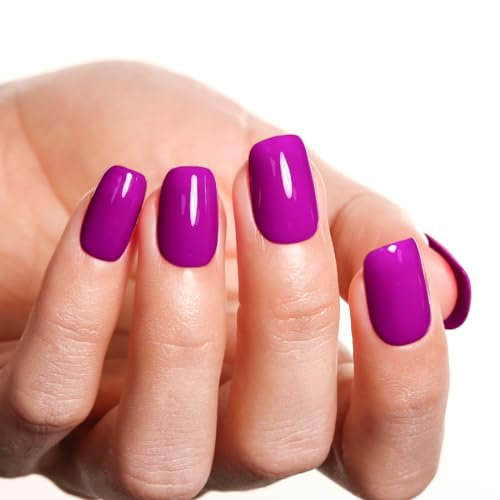 Firedeep Lila Gel Nagellack, 16ml Große Flasche Lila Gel Lack Maniküre Salon UV/LED Soak Off