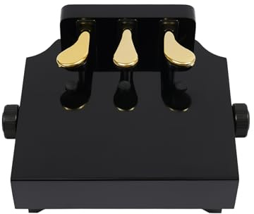 Klavier Pedal Extender, Leise Pedalverlängerung Höhenverstellbar für Kinder, Piano Pedalverlängerung mit 3 Pedalen, für Hause, Klavierlernzentren, Schwarz
