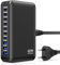 620W USB C-Ladegerät, Gan 10-Port-USB-Ladegerät, mehrere Ports USB C Laptop Schnellladestation mit 7 USB C + 3 USB A Ports, PD-Netzteil, kompatibel mit iPhone/Galaxy/Pixel/MacBook Pro/Air/Dell