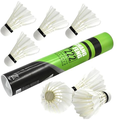 Generico Federbälle | Badminton Shuttle Cockk | Hochgeschwindigkeitsspiel Badminton Birdiee mit Feder-Federn | Turnierbälle für Badminton für alle Badminton-Fans