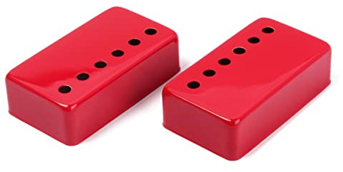 Elektrische Gitarren Tonabnehmer Abdeckung Rot 2 Stück für Schutz | Vollständig Geschlossen, Kunststoffausführung, gegen Schweiß und Wasser, Dekorativer Effekt, für Musikalische Aufführungen