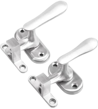 1 pieza de acero inoxidable for puertas y ventanas, cerradura de guillotina, pestillo de ventana, manija, herrajes(S)