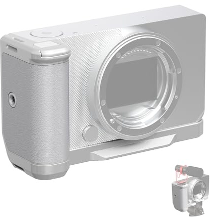 NEEWER L-konsol kompatibel med Sigma BF, basplatta av arca-typ handgrepp kamerastabilisator 1/4 tum trådar och kall sko för videoinspelning, vlogging, streaming, fotograferingstillbehör, CA170 (silver