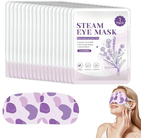 16 Pack Steam Eye Mask for Dryness, Puffiness, Strain and Relaxation, Disposable Heated Eye Mask for Dry Eyes, Soothing and Relaxing, A Relaxing Gift Suitable for Both Boys and Girls