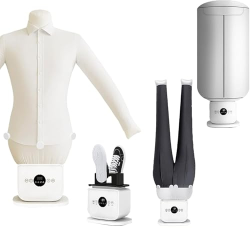 Kindevieft Ironing Mannequin, Shirt Ironer & Ironing Machine for Shirts, Blouses, T-Shirts, Trousers, removes Wrinkles and deodorizes, Touch Control TypeC