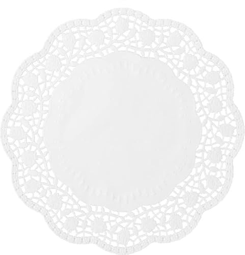 Tortenspitzen - Ø 22 cm, 6 Stück, weiß