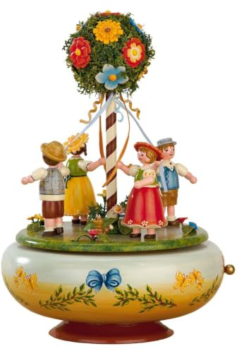Hubrig Spieldose Maientanz 26 cm Volkskunst