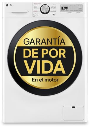 LG F4WR5011A6F, Lavadora inteligente AI Direct Drive, Vapor Steam, 11kg, 1400rpm, Un 10% más eficiente que A, Serie 500, Blanco