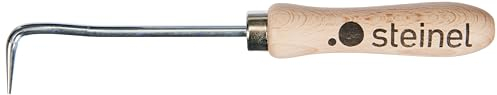 Steinel 034986 - Tester per cuciture, ago di prova curvo, accessorio per saldatura, manico in legno, per tetti, pellicole e teloni