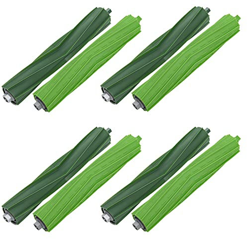 Loveco 4 Set Zubehör Gummibürste kompatibel für iRobot Roomba E Serie E5 E6 E7, I Serie i7 i7+ i8 i8+ i3 i3+ i6 i6+ i5 i4 i2 i1 i1+, J Series j7+ j5 j6 j7 j8 J7 Robotics Rollen Bürste Ersatzteil