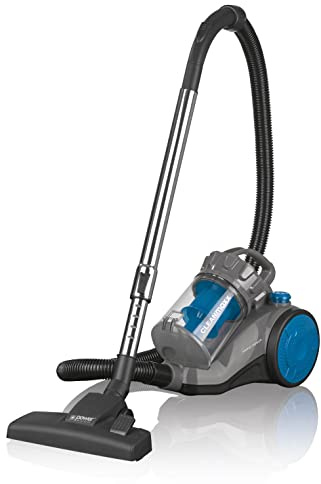 CLEANmaxx Multi-Zyklon-Staubsauger | Das handliche Multitalent für Jede Ecke! | Mit 4 Spezialdüsen für Holzböden, Fliesen, Polster etc. | Hygienische Reinigung und EPA-Filter 11 [schwarz/blau]