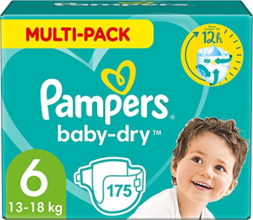 PAMPERS BABY-DRY TAILLE 6 175 COUCHES (13-18 KG)