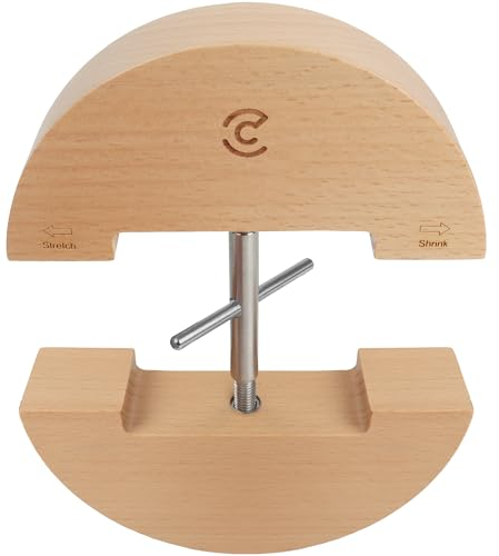 SAICOOS Tenditore per cappelli aderenti e cappelli da cowboy da uomo – Jack Stretcher, la vite con manico è facile da allungare, legno, Taglia unica