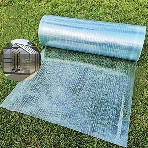 Polycarbonatplatten,Transparente Gewächshaus-UV-Schutz-Regendachabdeckung,1mm Isolierende Tageslichtplatten,Markisens Für Außen,Gewächshaus-Überdachung,Leicht Schneiden (WxL: 1x6m(3.3x19.7ft))