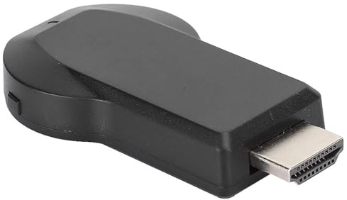 ciciglow Wireless Display Receiver Dongle-Adapter mit WLAN, Unterstützt Miracast DLNA, 1080P-Videoausgabe in Schwarz