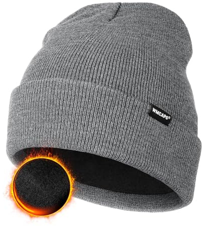 Wmcaps Klassische Mütze Herren Damen, Wintermütze mit Warm Fleecefutter | Klassische Modelle, Dehnbares Warmes Acrylmaterial, Versatile All-Day, für Winter & Outdoor, Geschenk für Männer Frauen