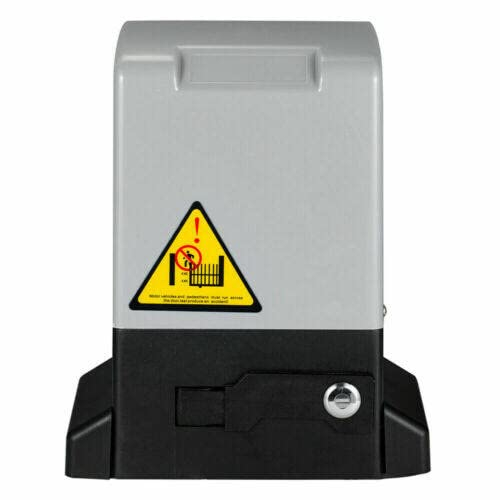 NICCOO Elektrischer Schiebetorantrieb Set, 550W 1200kg Torantrieb Garagentoröffner, Torantrieb Schiebetor Set mit 4m Zahnstange und 2* Fernbedienungen Komplettes Sicherheitssystem-Kit