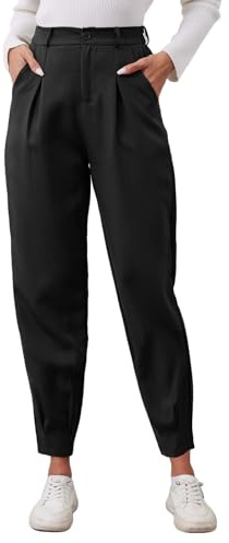 HAWILAND Pantaloni da donna per lavoro, casual, da jogging, a vita alta, eleganti, casual, per il tempo libero, per l'ufficio, l'autunno e la primavera
