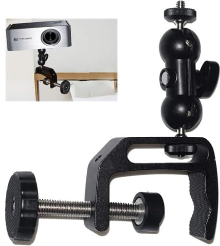 2-Be-Best Mini Projector Mount, Articulating Clamp Mount, 360 Flexible, Compatible with Projector, Camera, LED Light