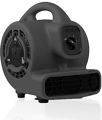 Ventilador soplador Big Powerful Mighty Air Mover Dryer, ventilador de suelo for alfombras, soplador de aire utilitario, soplador industrial de supermercado for hoteles y casas al aire libre Secado de