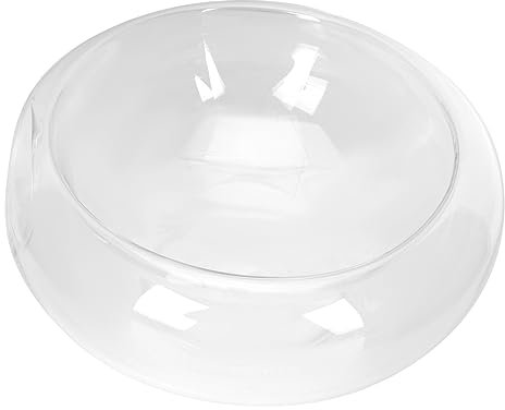 OKUMEYR Bol Décoratif en Verre 20x10 Cm à Glace Sèche, Saladier Transparent, Vaisselle à Glace Sèche pour Hôtel, Service Froid, pour Fruits Et Salades, Usage Réception Et Traiteur,