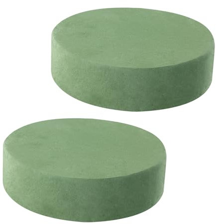 Dewocke Set di 2 Spugne Cilindriche per Fiori Freschi, Schiuma Floreale per Fiori Finti, Ideale per Matrimoni, Battesimi, Eventi Decorazioni, Composizioni Floreali Perfette - Estende la Vita de Fiori