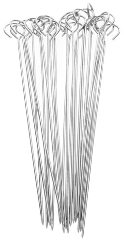 Brochettes de Barbecue en Acier Inoxydable 30 Pièces pour Grillades