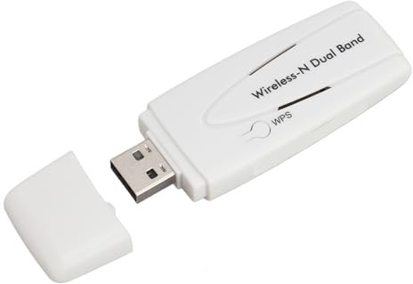 300Mbps Wireless Lan Adapter, USB2.0 2.4G 5.8G Dual Band Wireless N Adaptor, High Speed USB WiFi Adapter for TV, Player, Home Theater, for Kali for 2019 and TVs