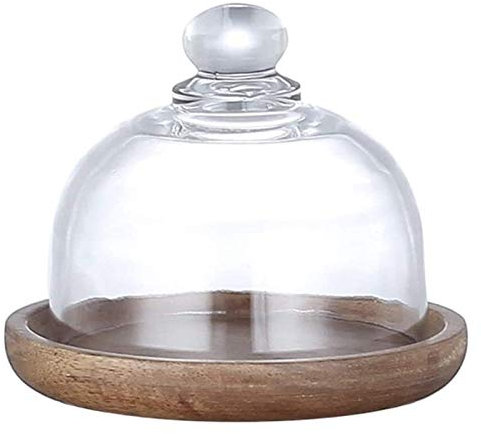 Mini Plateau à gâteaux en Verre de 10,5 cm, Plat de Conservation pour Bonbons, Assiette de dégustation pour Desserts au Chocolat, Couvercle Anti-poussière Transparent (Taille : 3 pièces) (1 pièce)
