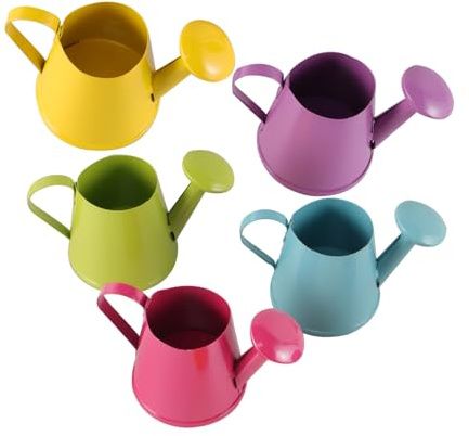 BESTonZON 5pezzi Mini Annaffiatoio Per Esterno Annaffiatoio Per Ragazzo Ragazza Piccolo Contenitore Per Annaffiare Accessori Per Giardinaggio Giocattolo Per Irrigatori