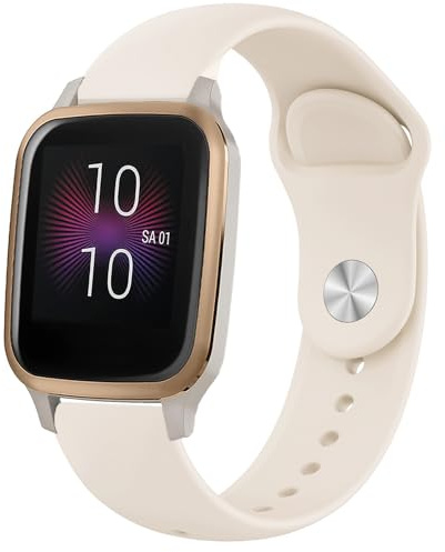 Issinlky Weiches Silikonband für Garmin Venu Sq/Music/Sq 2/2 Music, 20mm Sportarmband für Garmin Venu/2 Plus/Vivoactive 6/5/3/3 Music/Vivomove HR/Forerunner 55 245 645
