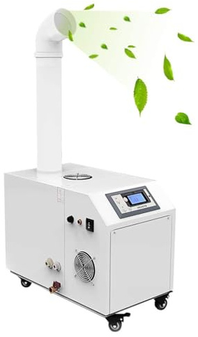 Industrial Humidifier, 6KG/H Ultrasonic Cool Mist Humidifier for Large Rooms up to 70m², 600W Energy-Efficient, Intelligent Humidity Control 30-70% RH, Ultra Quiet for Home & Office