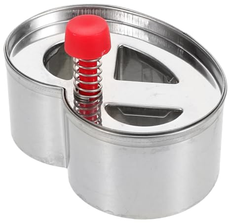Classic Cookie Cutter Reusable Stainless Steel Biscuit Mold | 3-hole Design, for Bread and Clay Shaping, Silver Finish, Lightweight and Not Easy to Stick